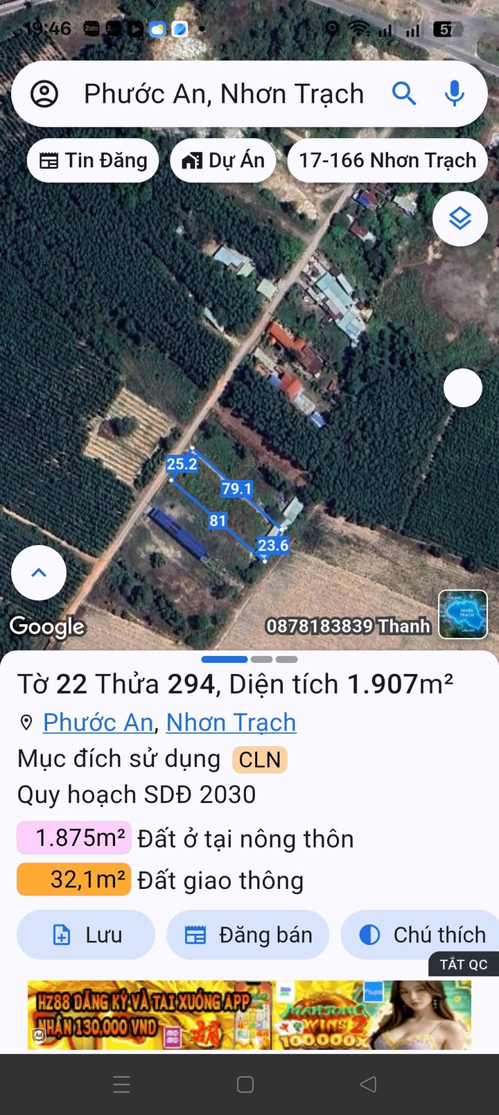 Nhà bán mặt tiền đường Nguyễn Thị Chơn, 110m² - Khu dân cư sầm uất