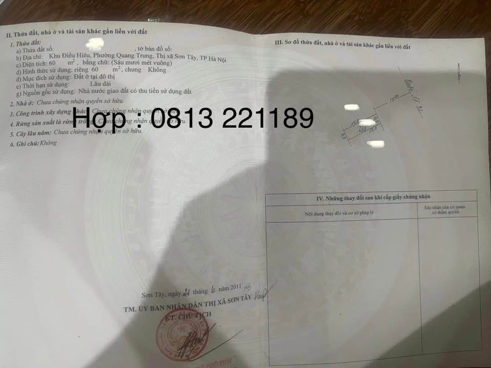 Bán đất Quốc lộ 32, Quang Trung, Sơn Tây 75m² - Đầu tư sinh lời ngay!