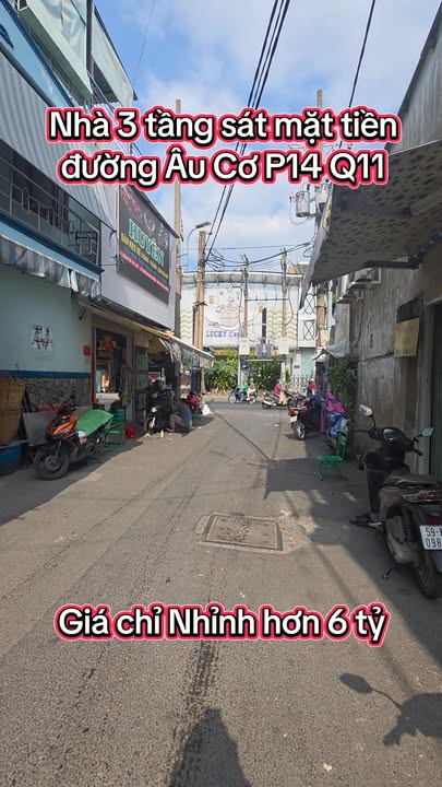 Nhà mặt tiền Âu Cơ, P14, Q11, 29m² giá 6.6 tỷ - Kinh doanh sầm uất!