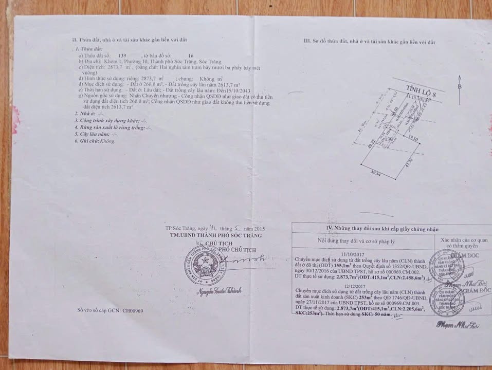 Nhà xưởng mặt tiền TL 8, phường 10, Sóc Trăng - Diện tích 2873m², giá 7 tỷ, thương lượng ngay!
