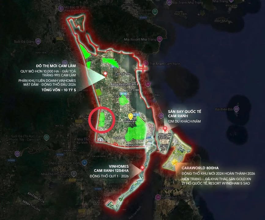 Đất nền Cam Hiệp Nam 1351m² - Phù hợp an cư, đầy đủ tiện ích!