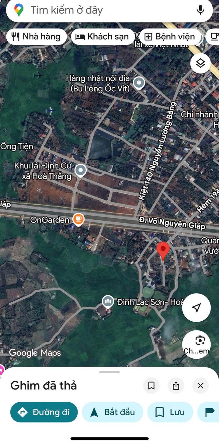 Đất nền Hẻm 194 Nguyễn Lương Bằng 175m² giá 1.65 tỷ - Sổ đỏ chính chủ