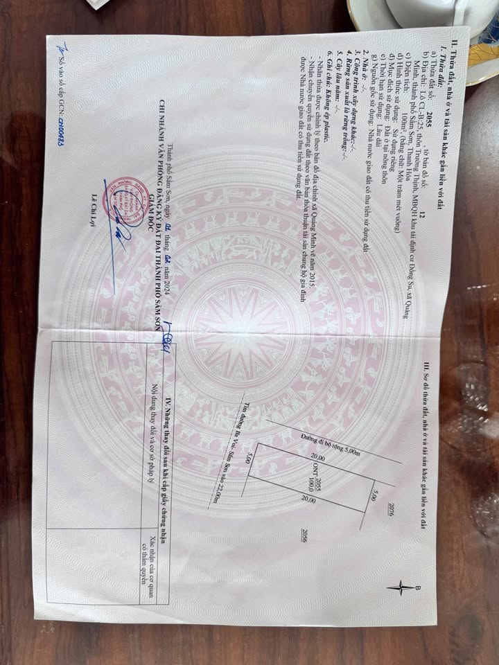 Lô đất 2 mặt tiền Mê Linh 100m² giá 3 tỷ - Đất chính chủ, dân cư đông đúc!