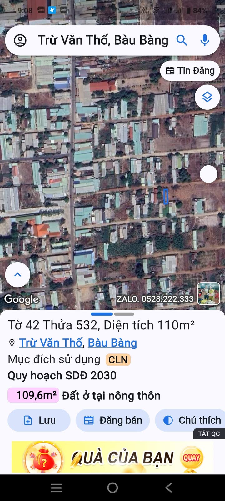 Đất nền ấp 4, Trừ Văn Thố, 115m² giá chỉ 700 triệu - Đầu tư sinh lời ngay!