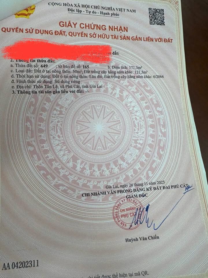 Đất nền Cát Tân, Phù Cát 165m² giá chỉ 250 triệu - Cơ hội đầu tư tuyệt vời!