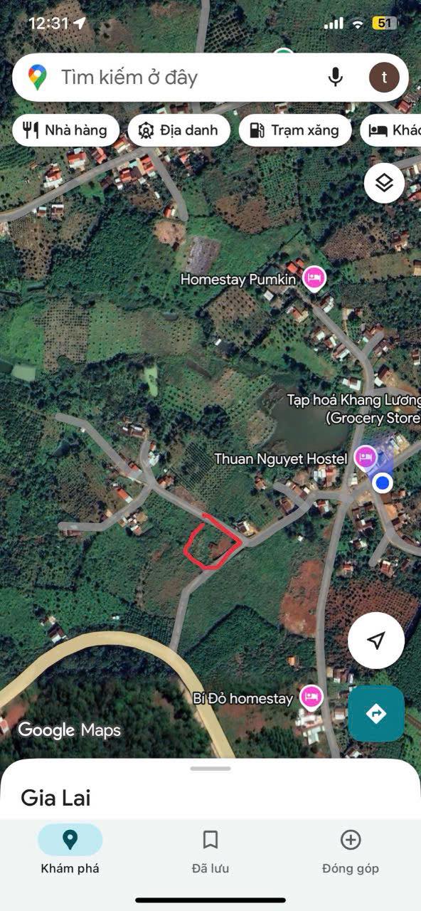 Đất nền lô góc 2 mặt tiền tại Kbang, Gia Lai 1560m² giá 1.3 tỷ - View đẹp, khí hậu lý tưởng!