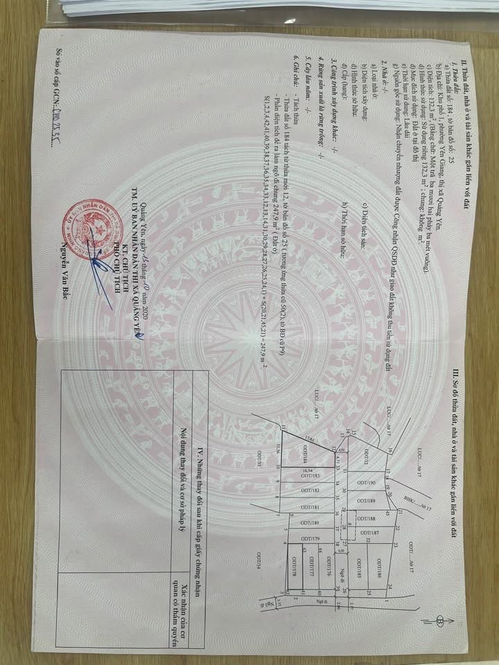 Đất nền tại khu phố 1, phường Yên Giang, Quảng Yên, 132m² - Giá chỉ 1.852 tỷ!