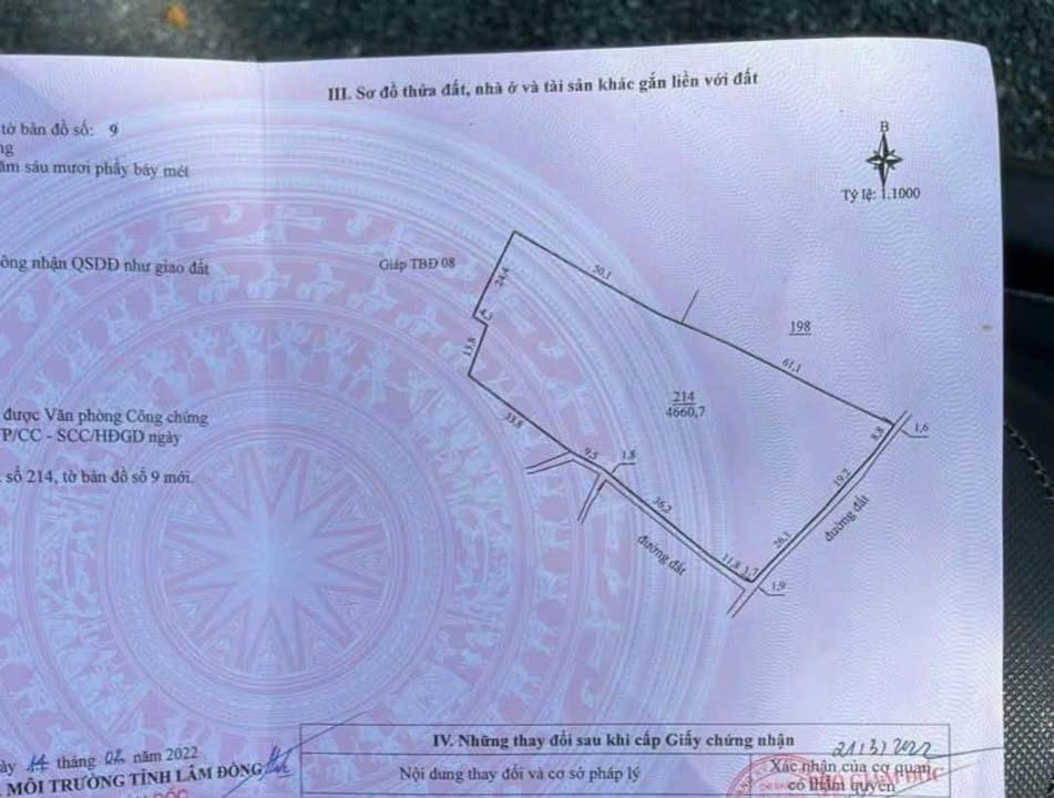 Đất Farm góc 2 mặt tiền đường Chi Lăng, Bảo Lộc 4660m² giá 3.95 tỷ - Tiềm năng sinh lời cao!