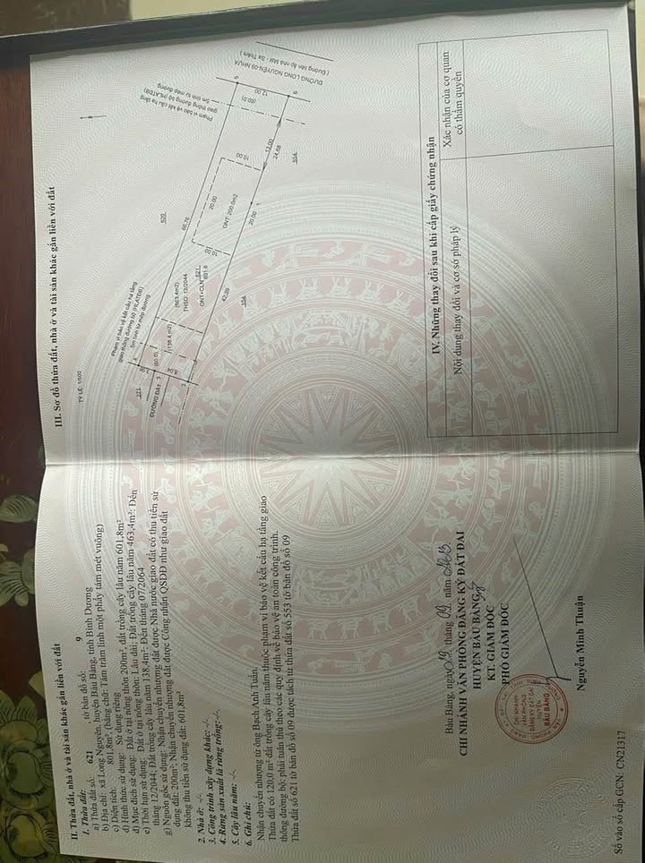 Đất nền Long Nguyên 792m² giá 1 tỷ - Mặt tiền đường nhựa, đầu tư sinh lời!