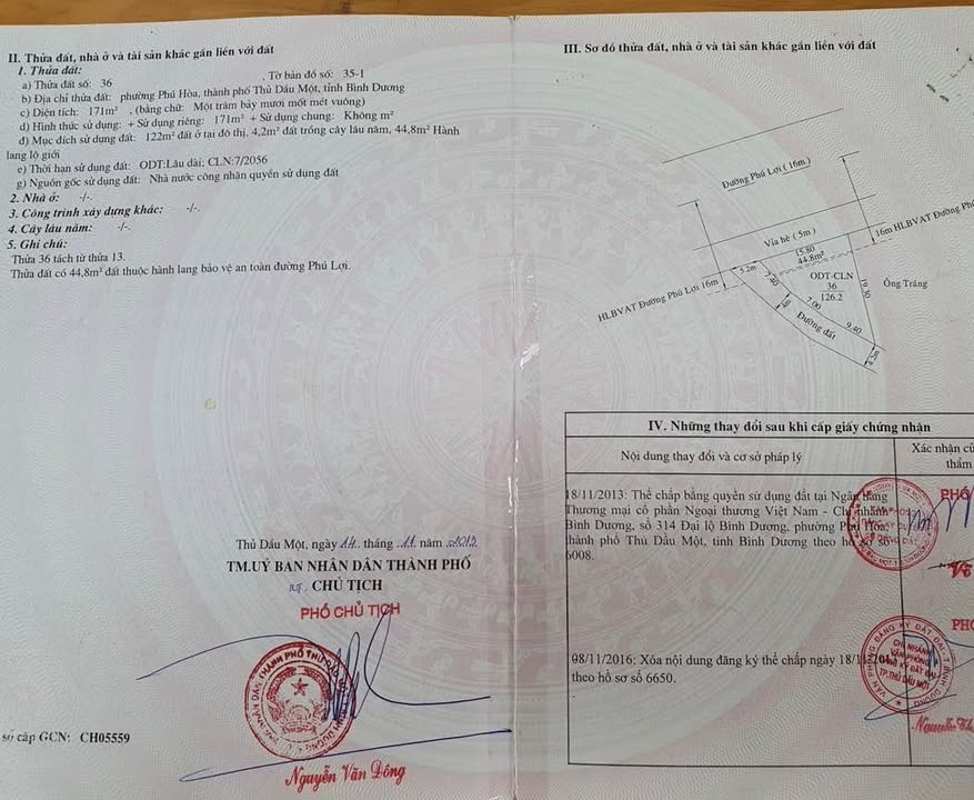 Bán gấp FrontHouse mặt tiền đường Phú Lợi, Thủ Dầu Một, 171m² - Đầu tư sinh lời ngay!