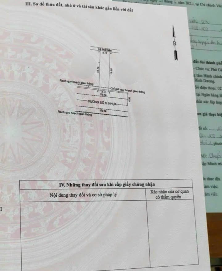 Lô đất mặt tiền đường số 6, phường Đông Hòa, Dĩ An - 100m² thổ cư, giá 4,2 tỷ, thương lượng nhẹ!