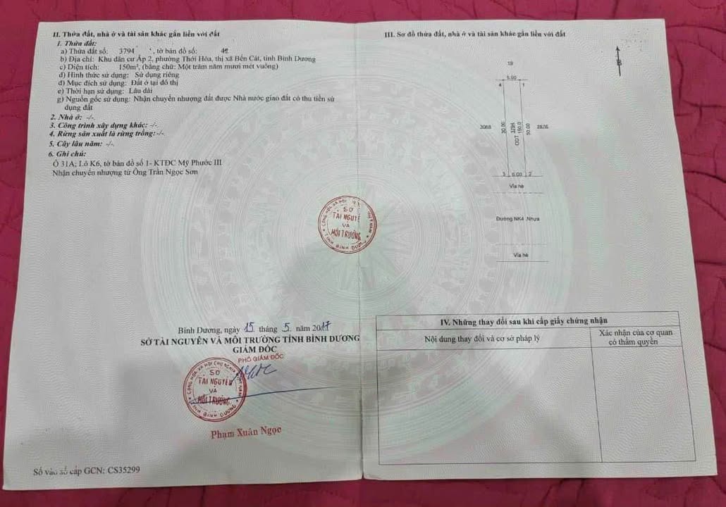 Đất nền đường NK4, Mỹ Phước 150m² giá chỉ 2 tỷ - Cơ hội đầu tư sinh lời!