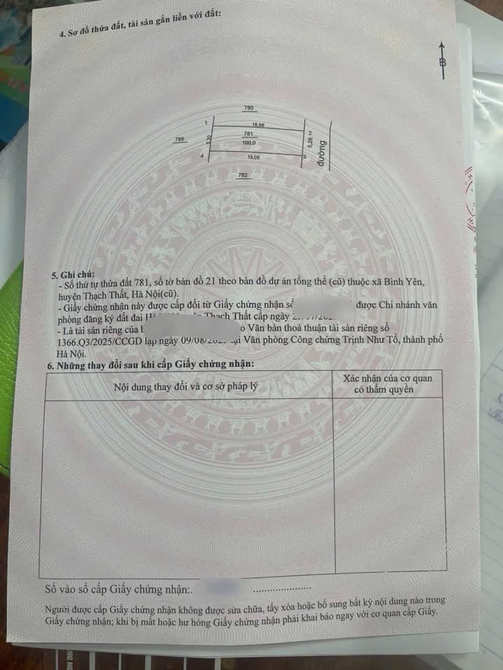 Đất thổ cư Hạ Bằng 100m² giá 3 tỷ - Cơ hội đầu tư hiếm có!