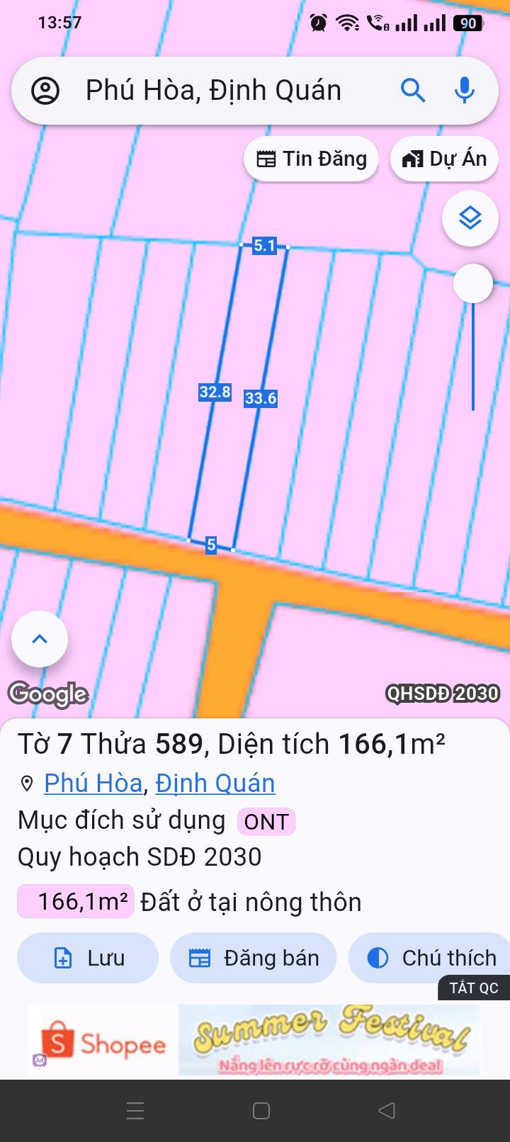 Đất nền Phú Hòa, Định Quán 350m² giá 600 triệu - Cách đường nhựa chỉ 100m!