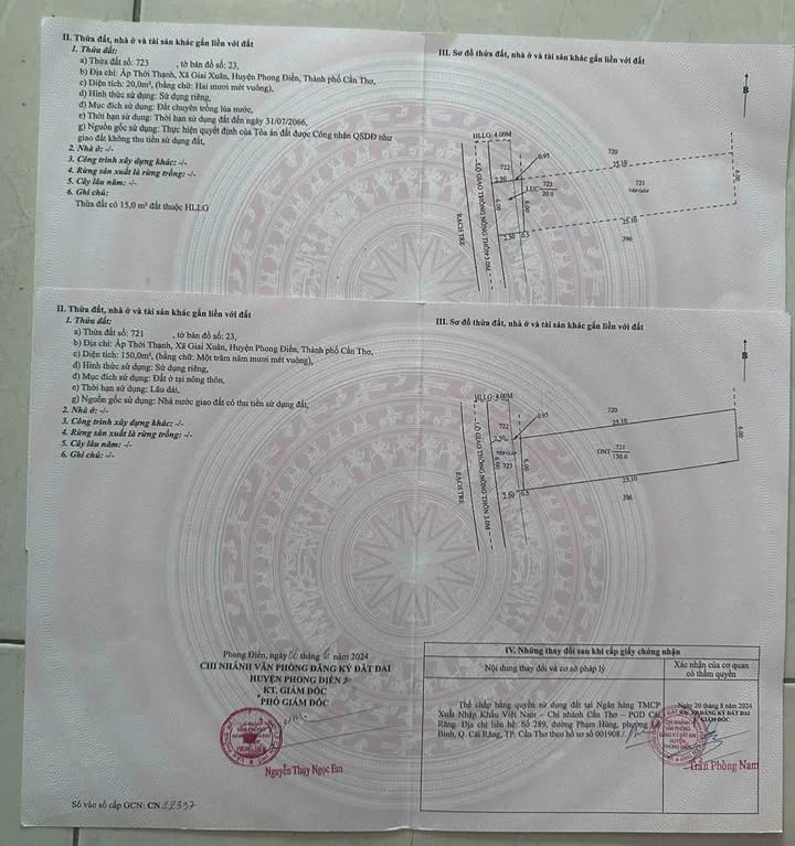 Bán đất nền thổ cư 175m² tại xã Giai Xuân, Phong Điền - Giá chỉ 700 triệu VND!