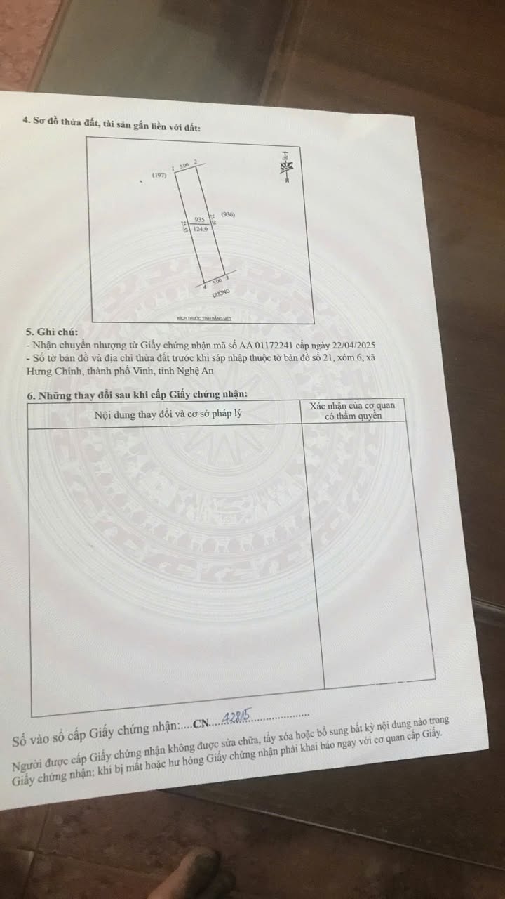 Đất nền Xóm 6 Hưng Chính 124m² giá chỉ 20 triệu/m² - Cơ hội đầu tư tuyệt vời!