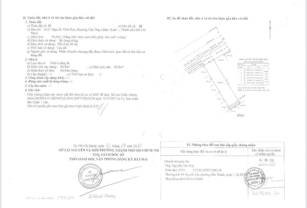Đất nền trung tâm Quận 1 - Diện tích 90m² giá chỉ 12.6 tỷ - Cơ hội đầu tư tuyệt vời!