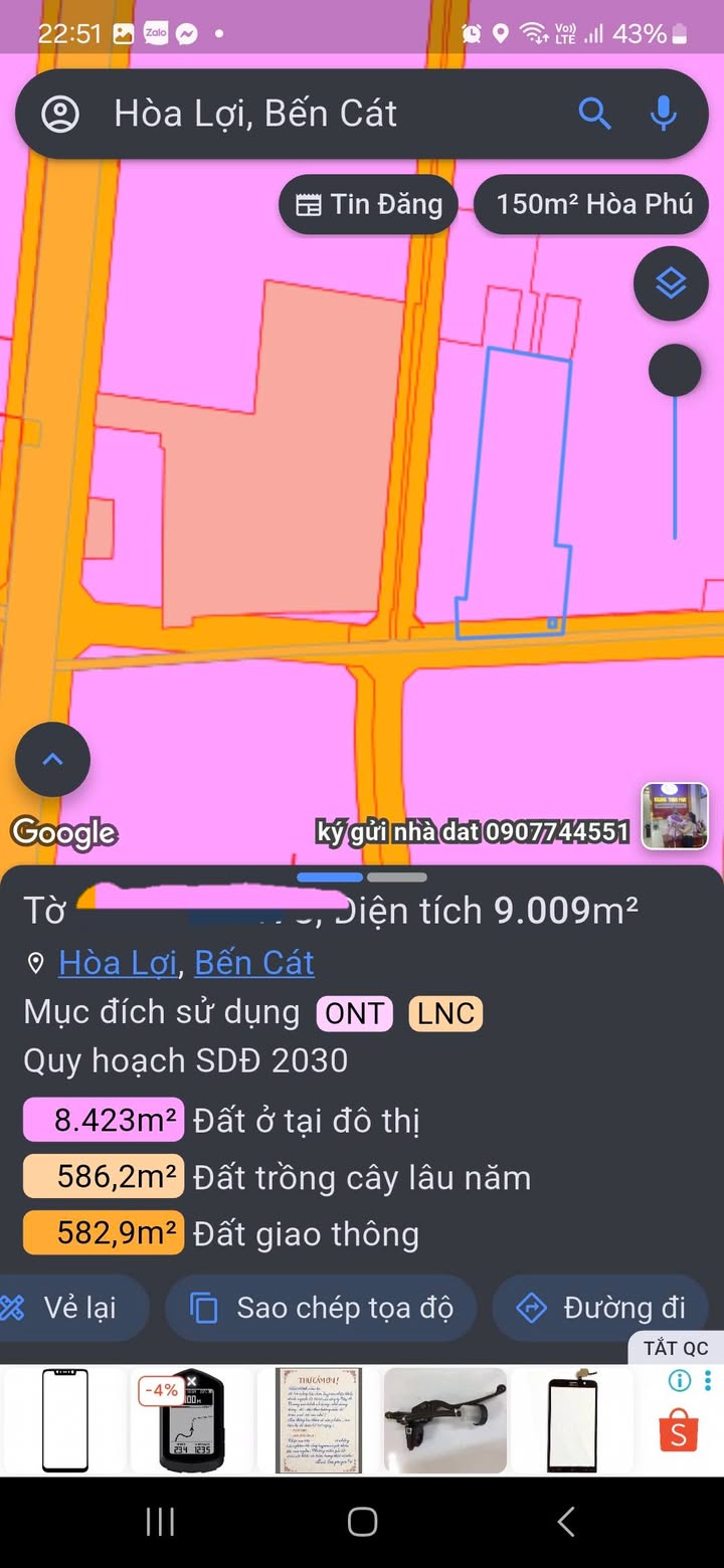 Đất Hòa Lợi, Bến Cát 10.200m² giá thương lượng - Cơ hội đầu tư tuyệt vời!