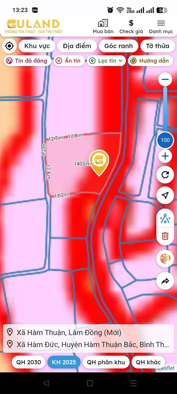 Đất thổ cư 1.3 sào tại xã Hàm Đức, giá 320 triệu - Cơ hội đầu tư tuyệt vời!