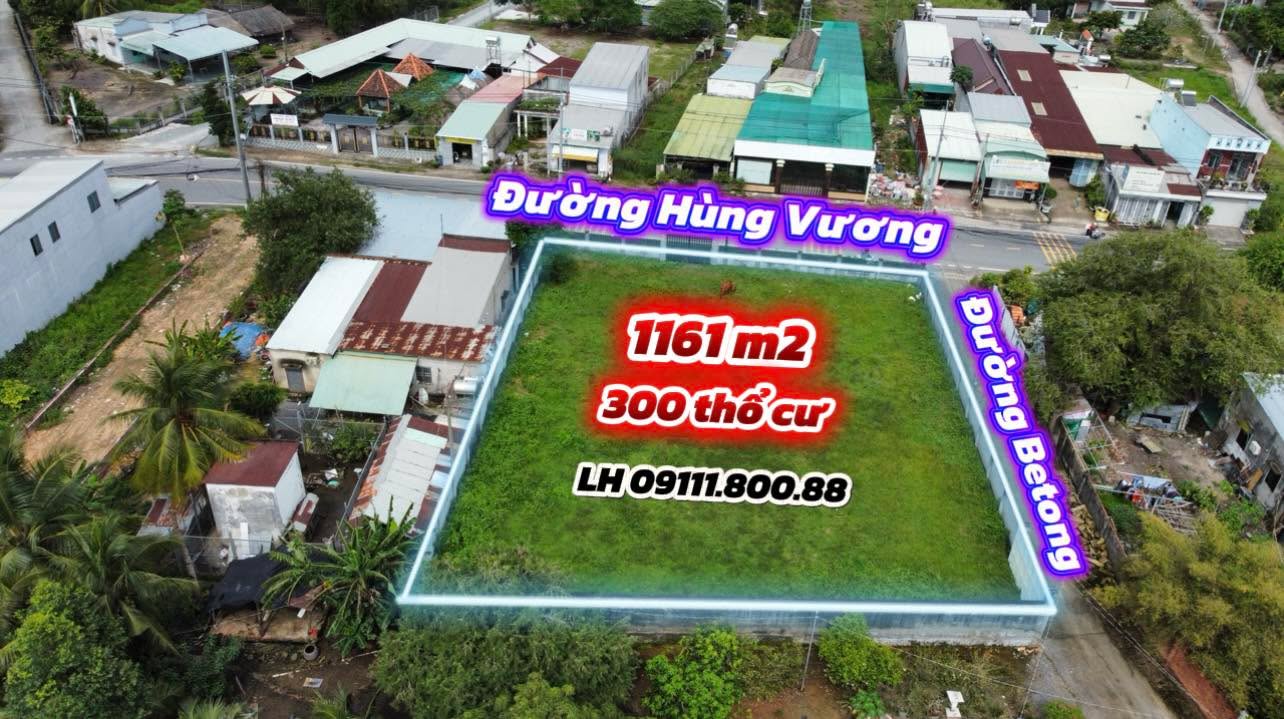Đất Mặt Tiền Đường Hùng Vương Nhơn Trạch 1161m² - Pháp Lý Sạch, Giá Tốt Cho Đầu Tư!