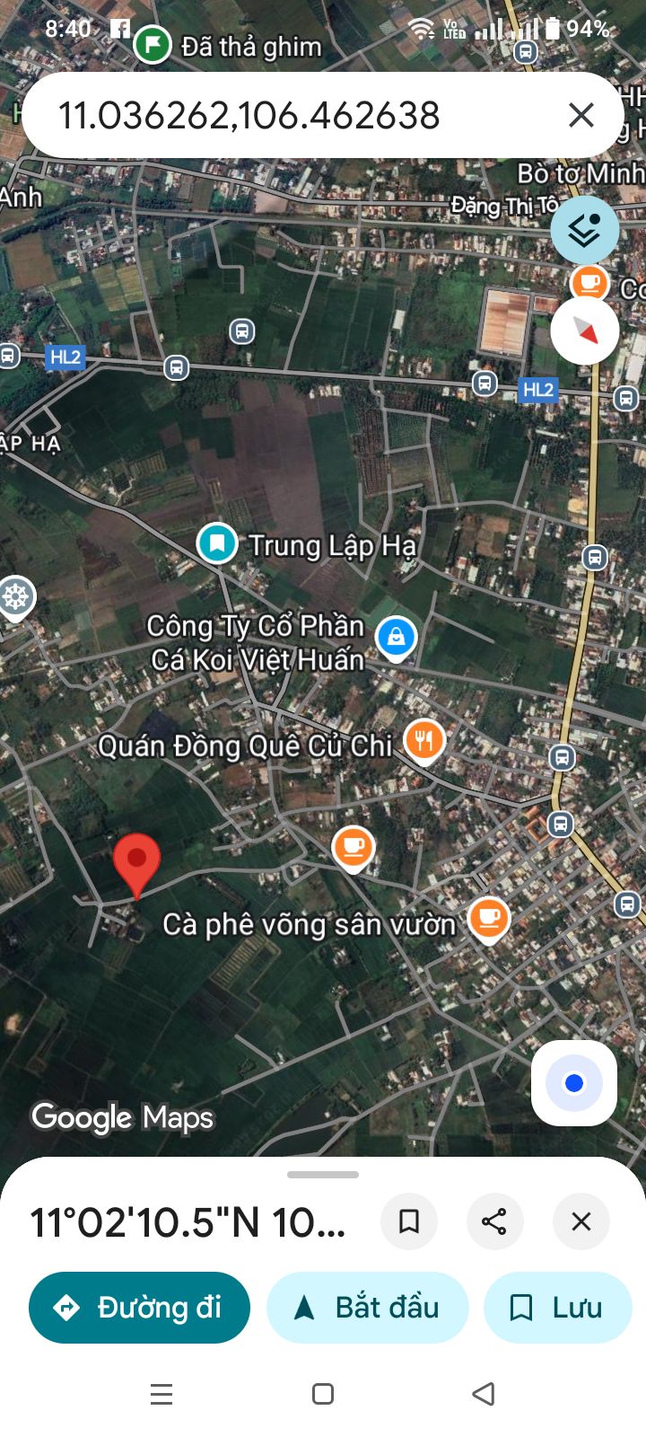 Đất vườn Trung Lập Hạ Củ Chi 504m² giá 1.35 tỷ - Khu vườn lý tưởng cho bạn!