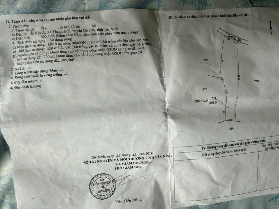 Đất nền 500m² tại Ấp Rọc A, Thạnh Đức, Gò Dầu - Chỉ 500 triệu, cơ hội đầu tư tuyệt vời!