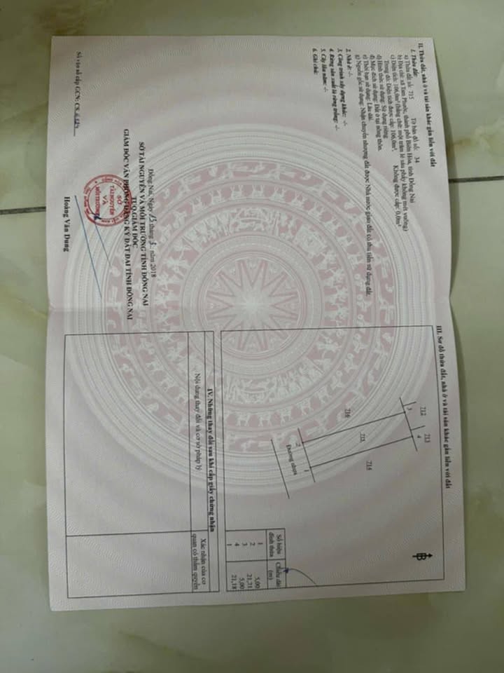 Lô Đất Thổ Cư 105m² Tam Phước, Biên Hòa - Giá 1.31 tỷ - Sổ đỏ chính chủ!