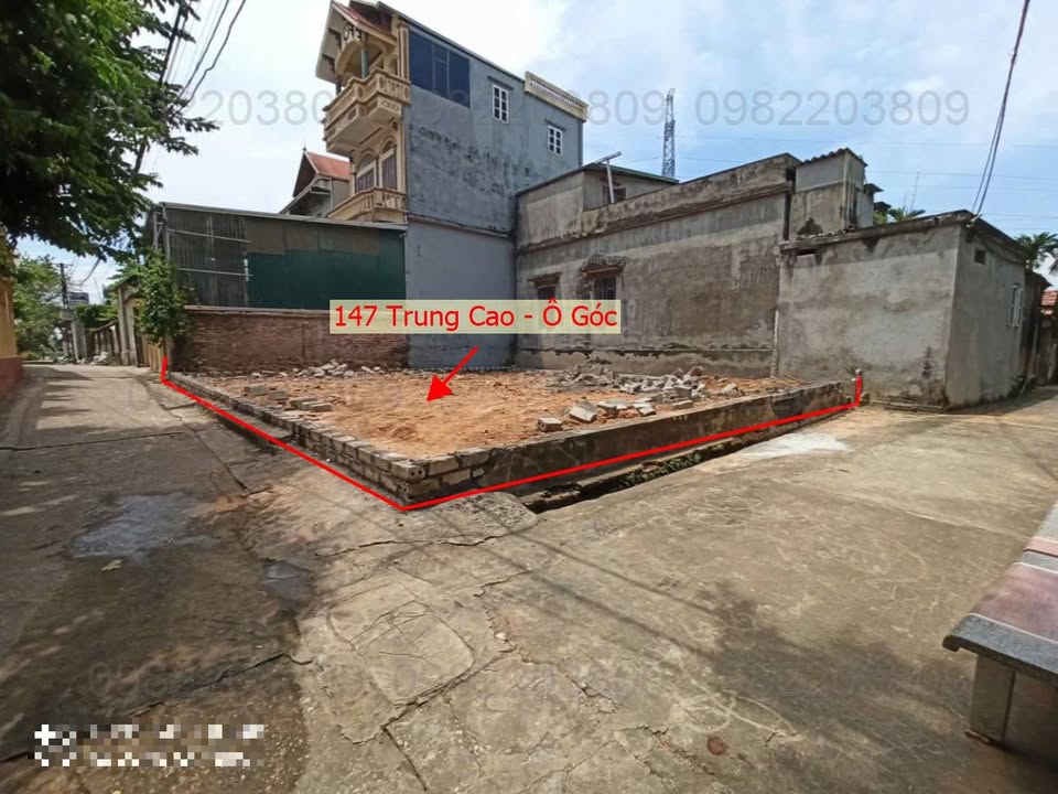 Đất lô góc 2 mặt tiền 147m² tại Trung Hòa, Chương Mỹ - Cơ hội đầu tư hấp dẫn!