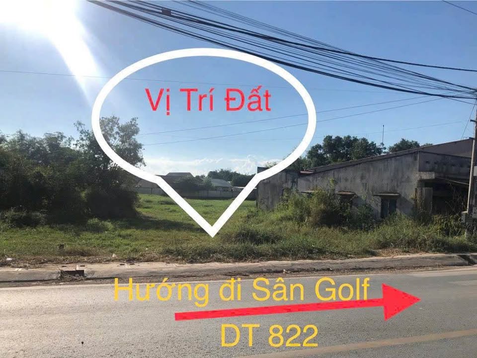 Đất mặt tiền Tỉnh lộ 822, Đức Hòa, 625m² giá 550 triệu - Cơ hội đầu tư sinh lời!