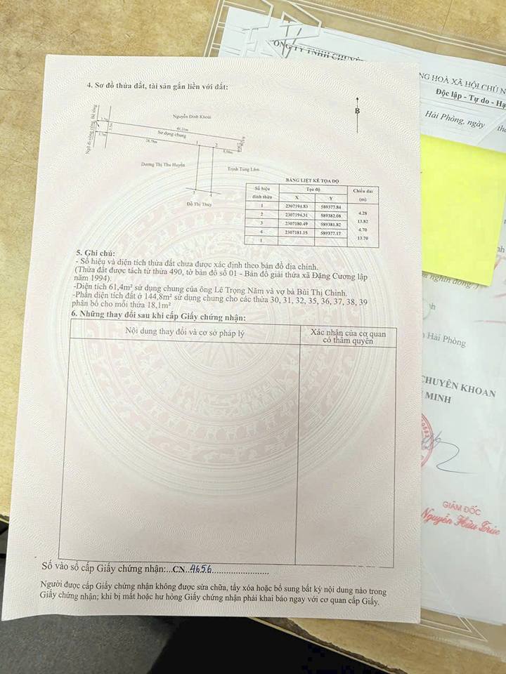 Đất Tự Lập Đặng Cương 61m² giá 1.4 tỷ - Lô đất đẹp, vuông vắn