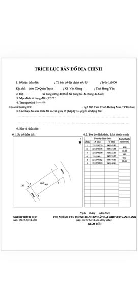 Đất thổ cư 40m² tại Liên Nghĩa, Văn Giang giá 1,45 tỷ - Sổ đỏ chính chủ!