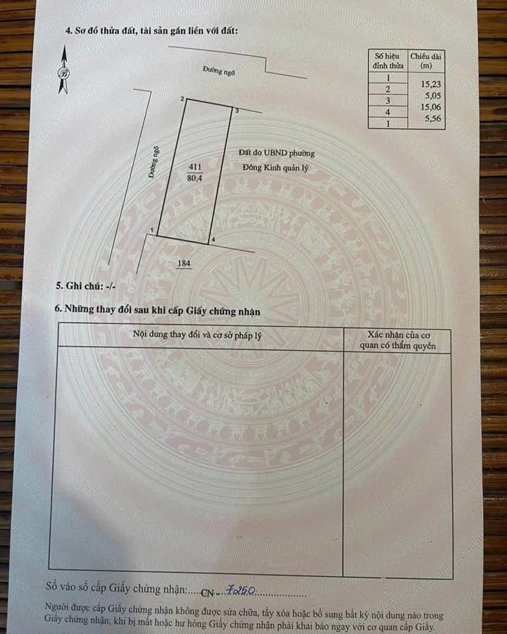 Đất nền 3 mặt tiền đường Bà Triệu, Lạng Sơn 80.5m² - Giá cực tốt 2 tỷ!