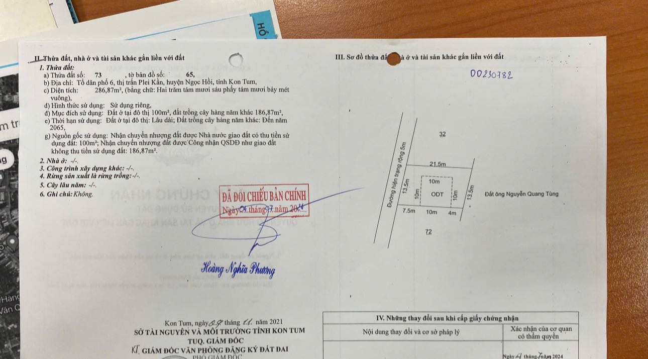 Đất nền Ngọc Hồi 283.5m² giá 1 tỷ - Sổ hồng chính chủ