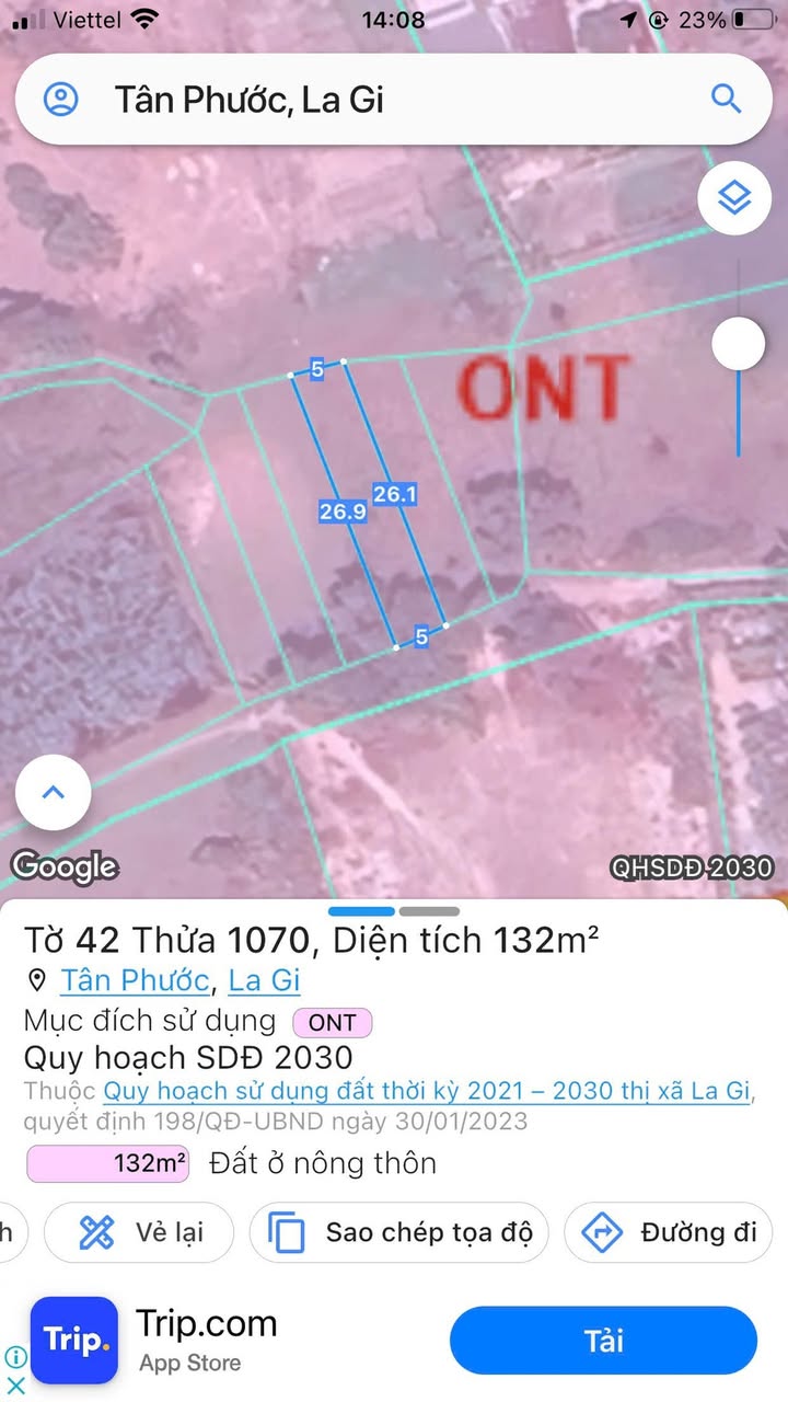 Đất nền đường Lê Minh Công, La Gi, 125m² giá chỉ 550 triệu - Cơ hội đầu tư tuyệt vời!
