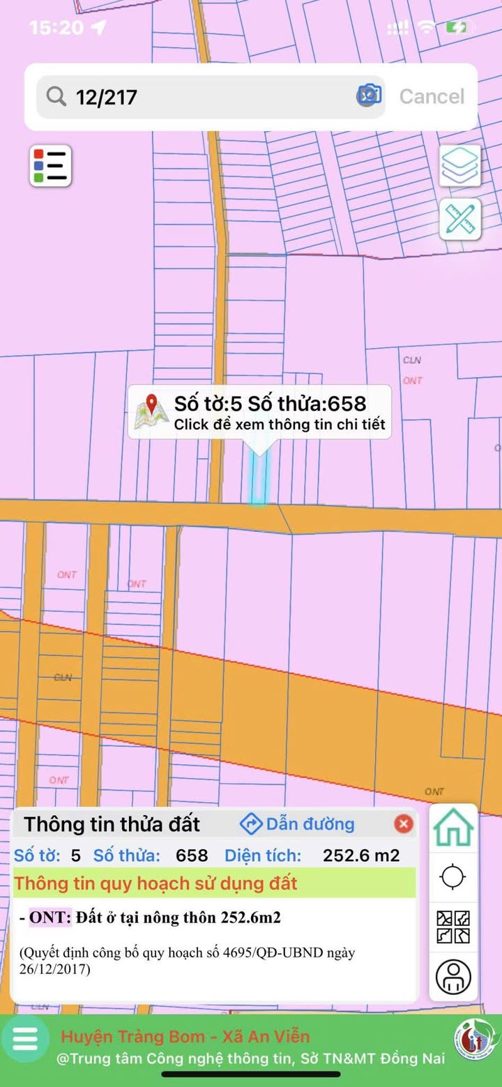 Đất thổ cư An Viễn Trảng Bom 252m² giá 2 tỷ - Mặt tiền đường nhựa kinh doanh sầm uất!