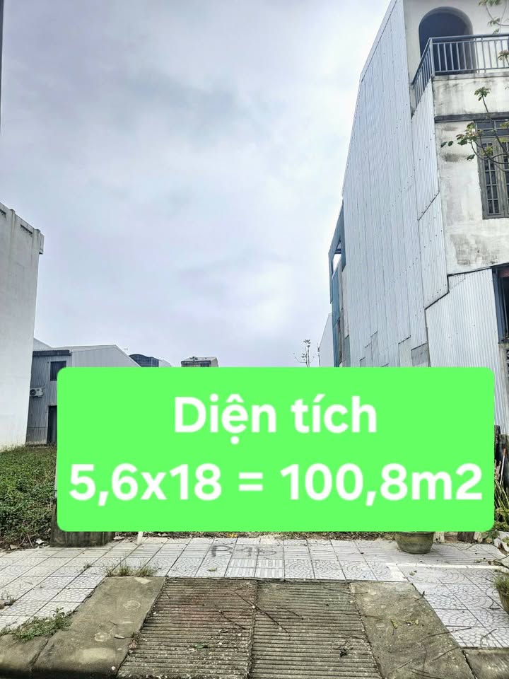 Đất KQH Hương Sơ Huế 100.8m² giá 1 tỷ - Mặt tiền kênh xanh mát!