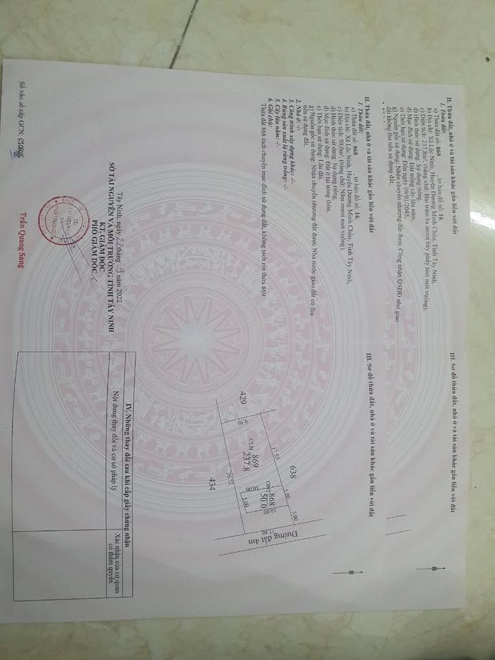 Đất nền 300m² xã Lộc Ninh, Dương Minh Châu - Gần chợ cầu K8, giá thỏa thuận!