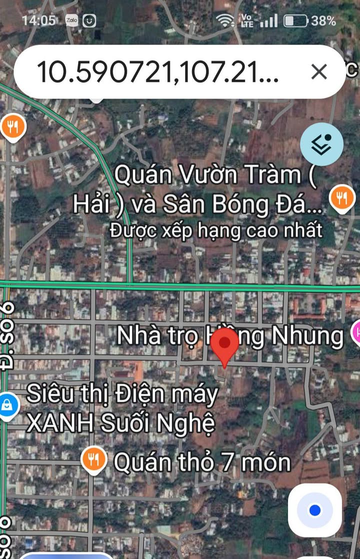 Đất nền Suối Nghệ 435m² giá thỏa thuận - Gần trung tâm tiện ích