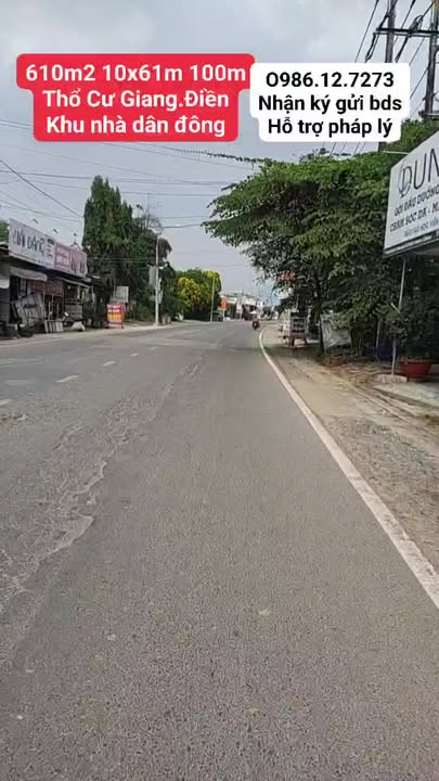 Đất nền Giang Điền 610m² - Giá thỏa thuận, cơ hội đầu tư hấp dẫn!