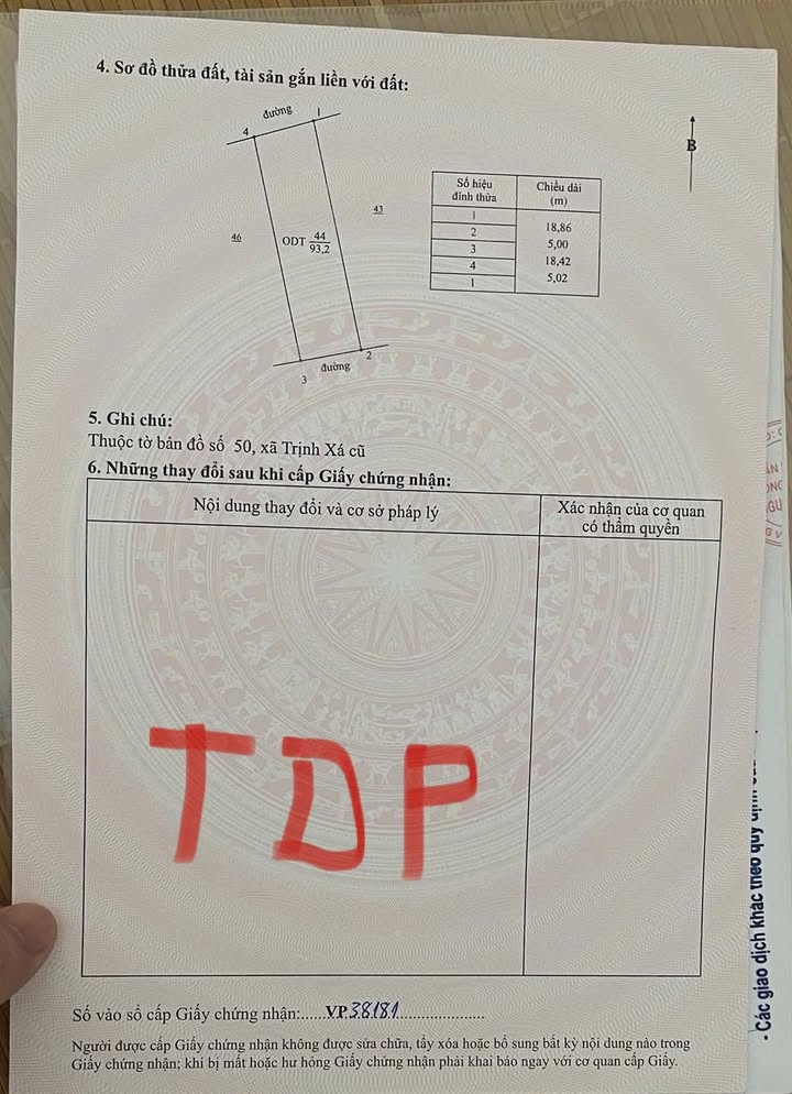 Đất nền Liêm Tuyền, Phủ Lý 93.2m² giá 1.5 tỷ - Chính chủ bán gấp trong 7 ngày!