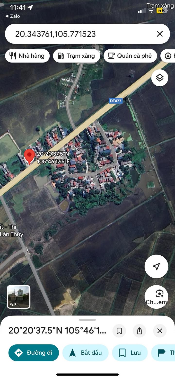 Bán đất mặt đường 477, xã Lạc Vân, Nho Quan 100m² giá 1 tỷ - Vị trí kinh doanh sầm uất!