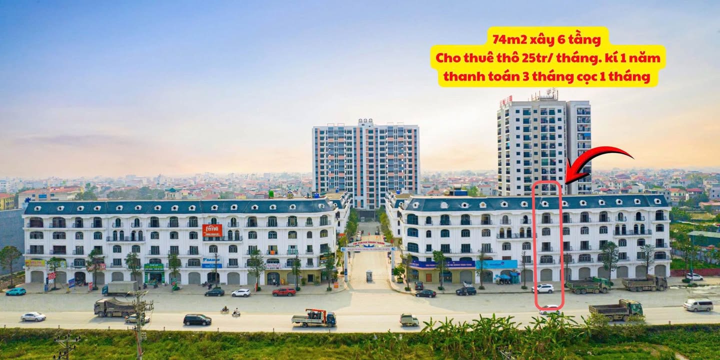 Nhà phố mặt đường Quốc lộ 38, Thuận Thành 74m² giá 25 triệu - Địa điểm vàng cho mọi mô hình kinh doanh!