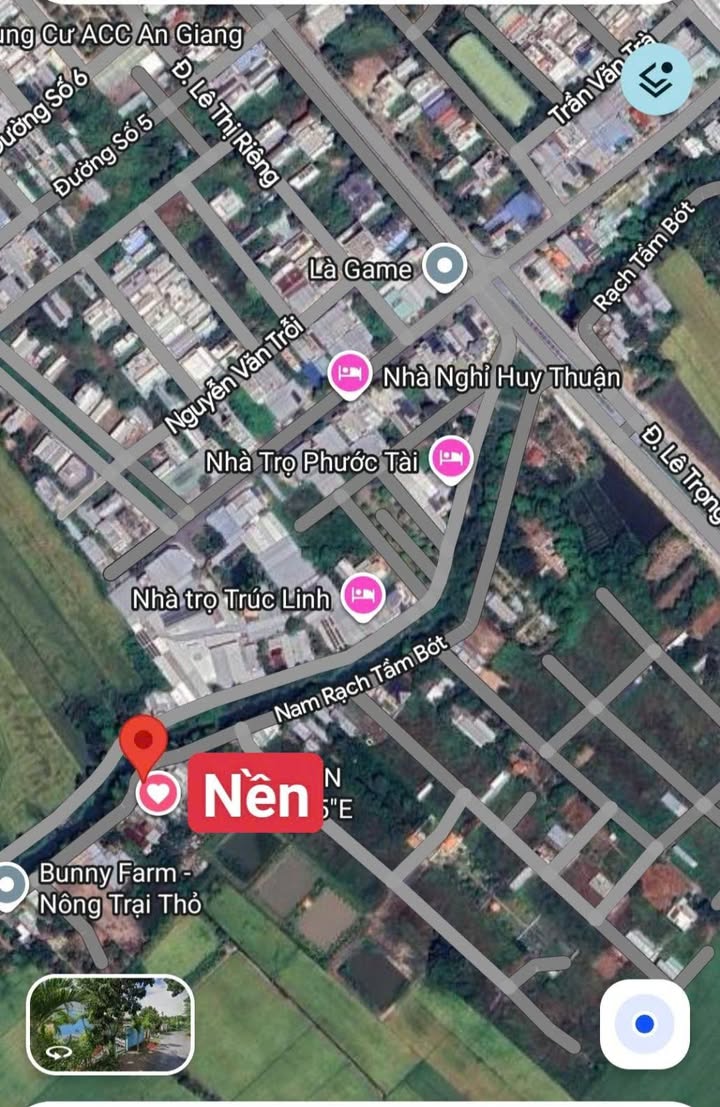 Đất nền cặp rạch Nam Tầm Bót – Mỹ Phước, Long Xuyên 152.8m² giá 2 tỷ - Thương lượng ngay!