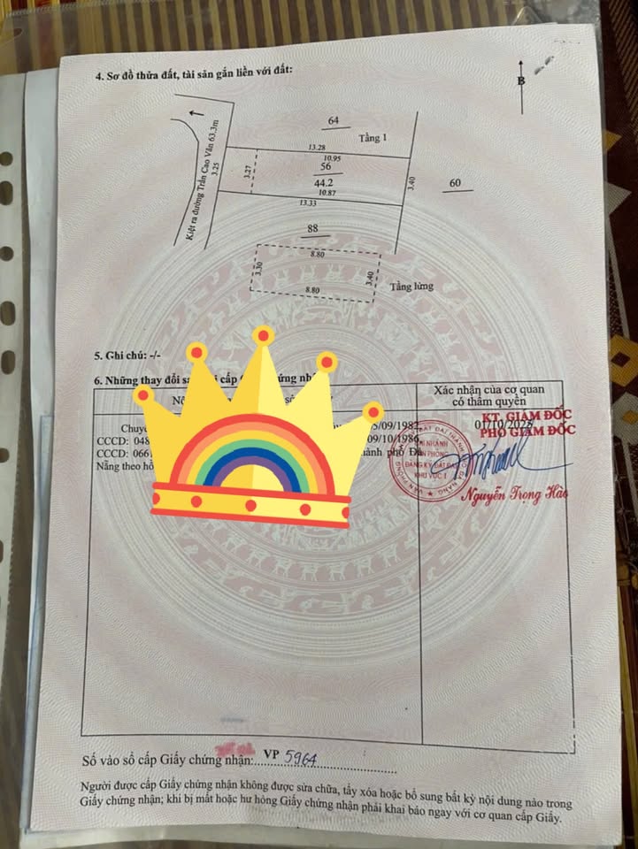 Nhà 2 tầng trên đường Trần Cao Vân, 44m² giá 3 tỷ - Sẵn sàng vào ở ngay!