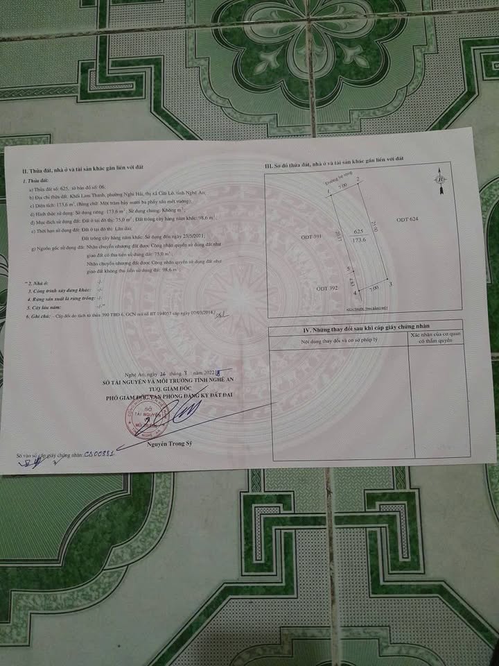 Đất Nghi Hải Cửa Lò 173.6m² giá 1.814 tỷ - Cơ hội đầu tư tuyệt vời!