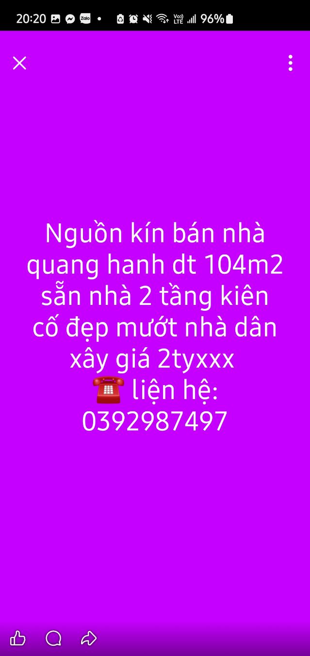 Nhà 2 tầng tại Quang Hanh, Cẩm Phả 104m² giá chỉ 2 tỷ - Sẵn sàng ở ngay!