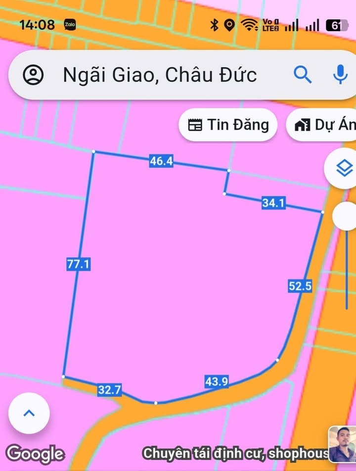 Đất nền Ngãi Giao 5,5 sào giá 11.5 tỷ - Đầu tư sinh lời ngay!
