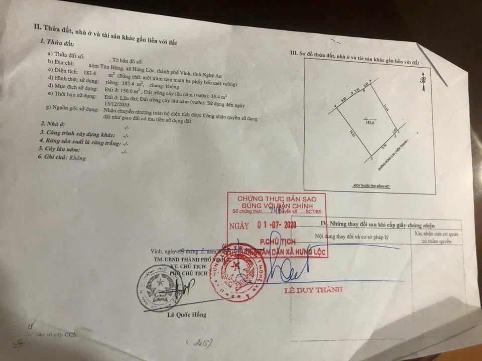 Lô đất Hưng Lộc Vinh 183m² giá 6 tỷ - Vị trí đắc địa, tiện ích bủa vây!