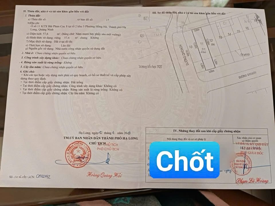 Đất nền Hồng Hà, Hạ Long 60m² - Ô tô vào tận nơi, giá thương lượng hấp dẫn!