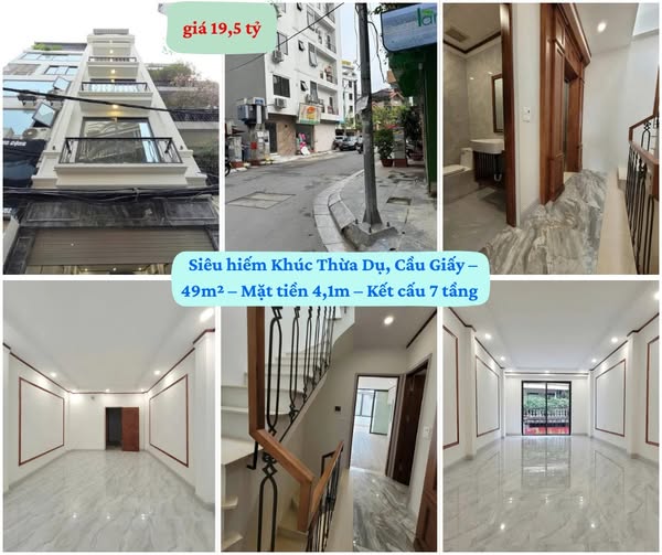 Nhà phố Khúc Thừa Dụ, Cầu Giấy 49m² giá 19.5 tỷ - Đầu tư sinh lời ngay!